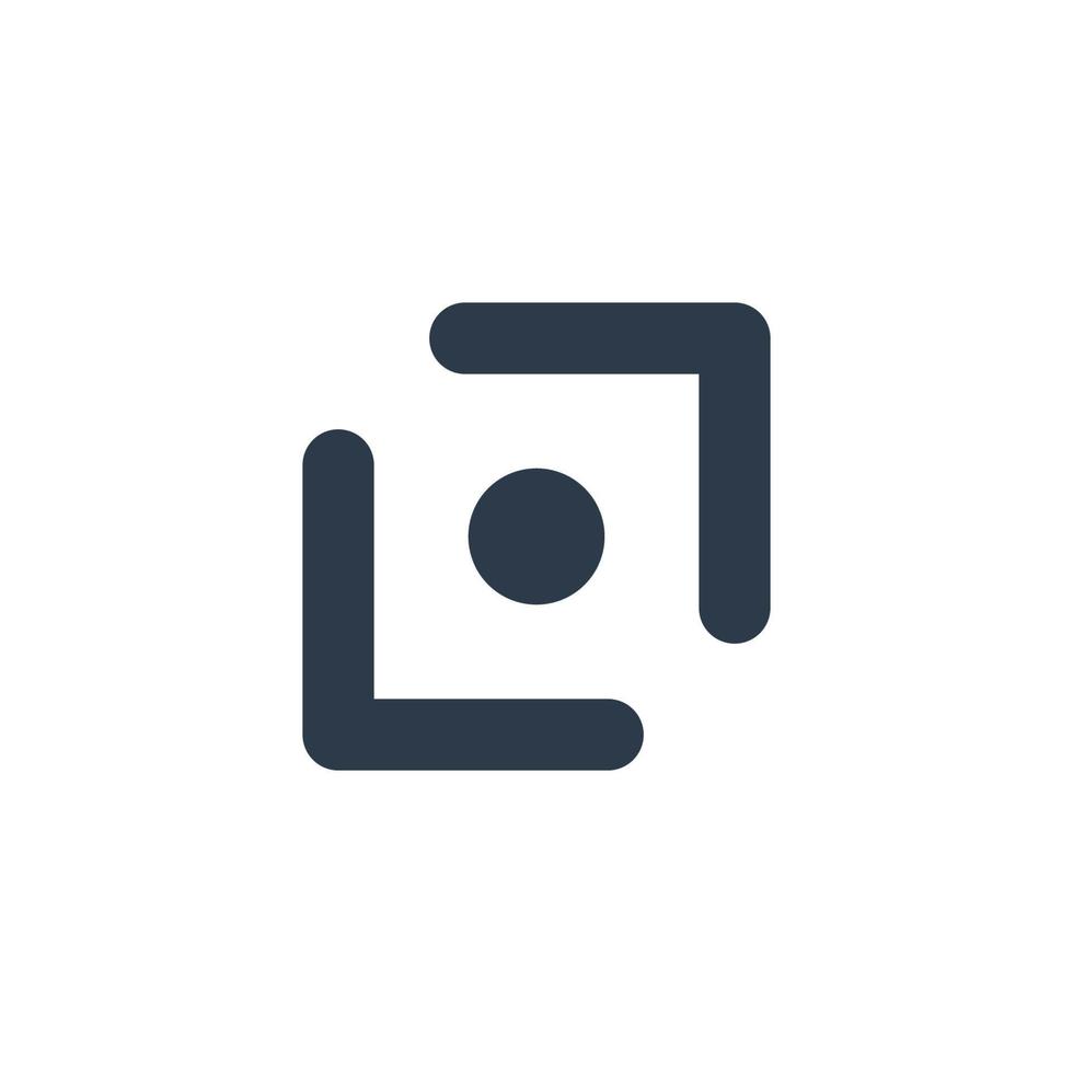 Line art arrow icon, used for direction. vector