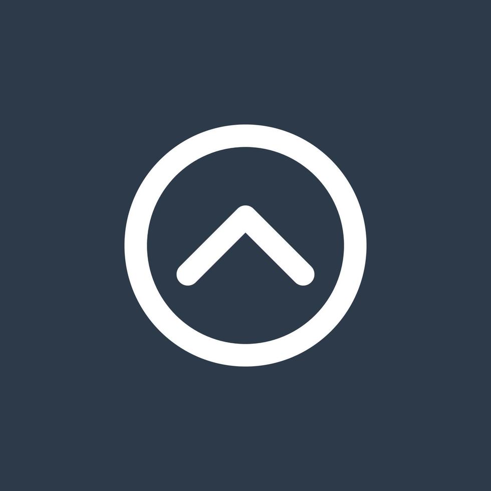 Line art arrow icon, used for direction. vector