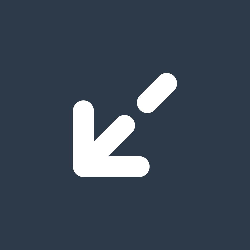 Line art arrow icon, used for direction. vector