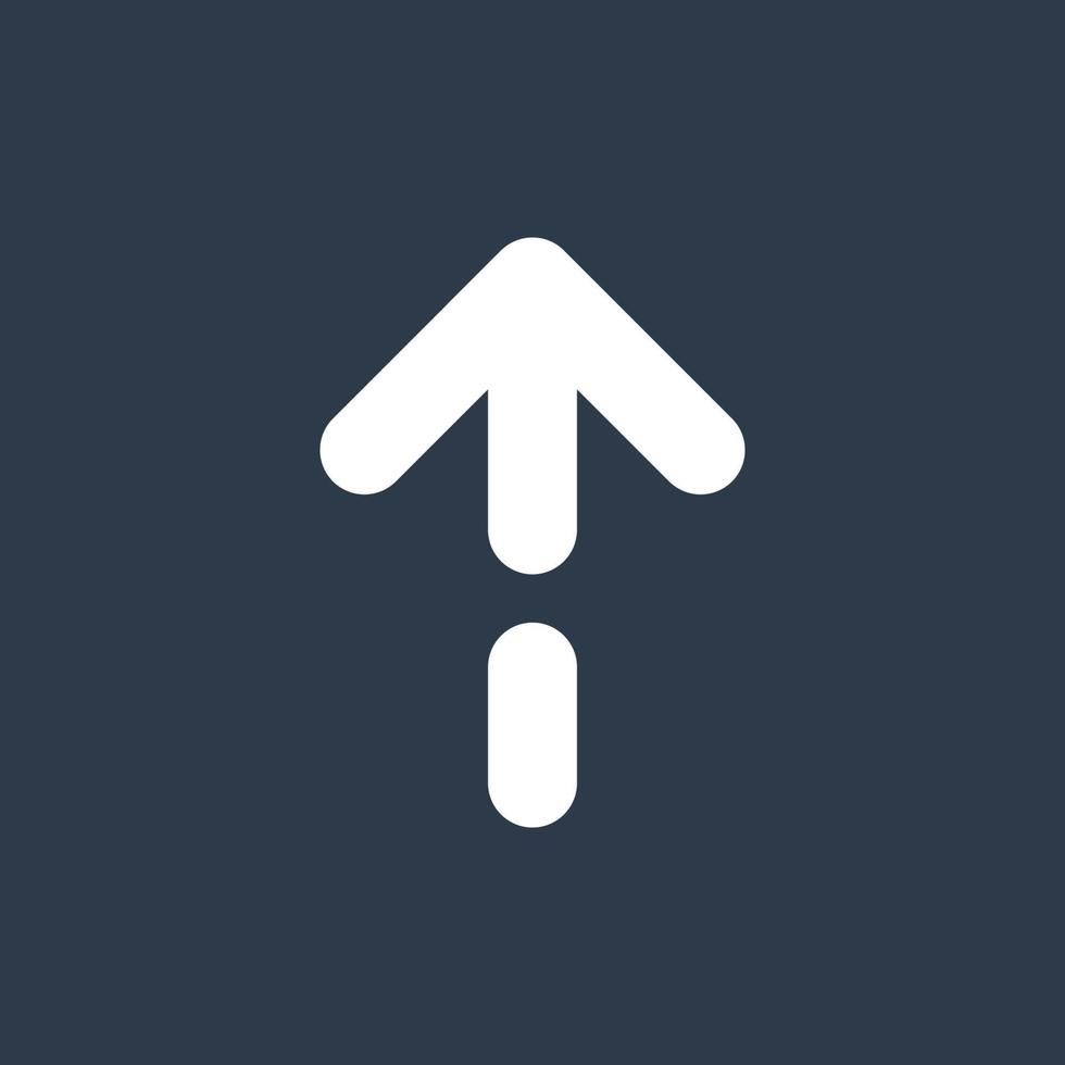 Line art arrow icon, used for direction. vector