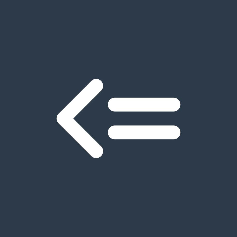 Line art arrow icon, used for direction. vector