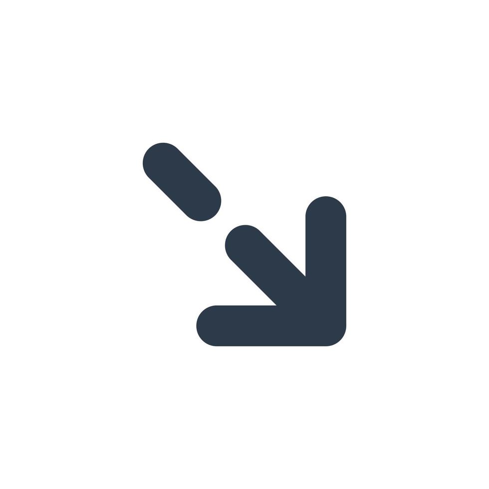Line art arrow icon, used for direction. vector