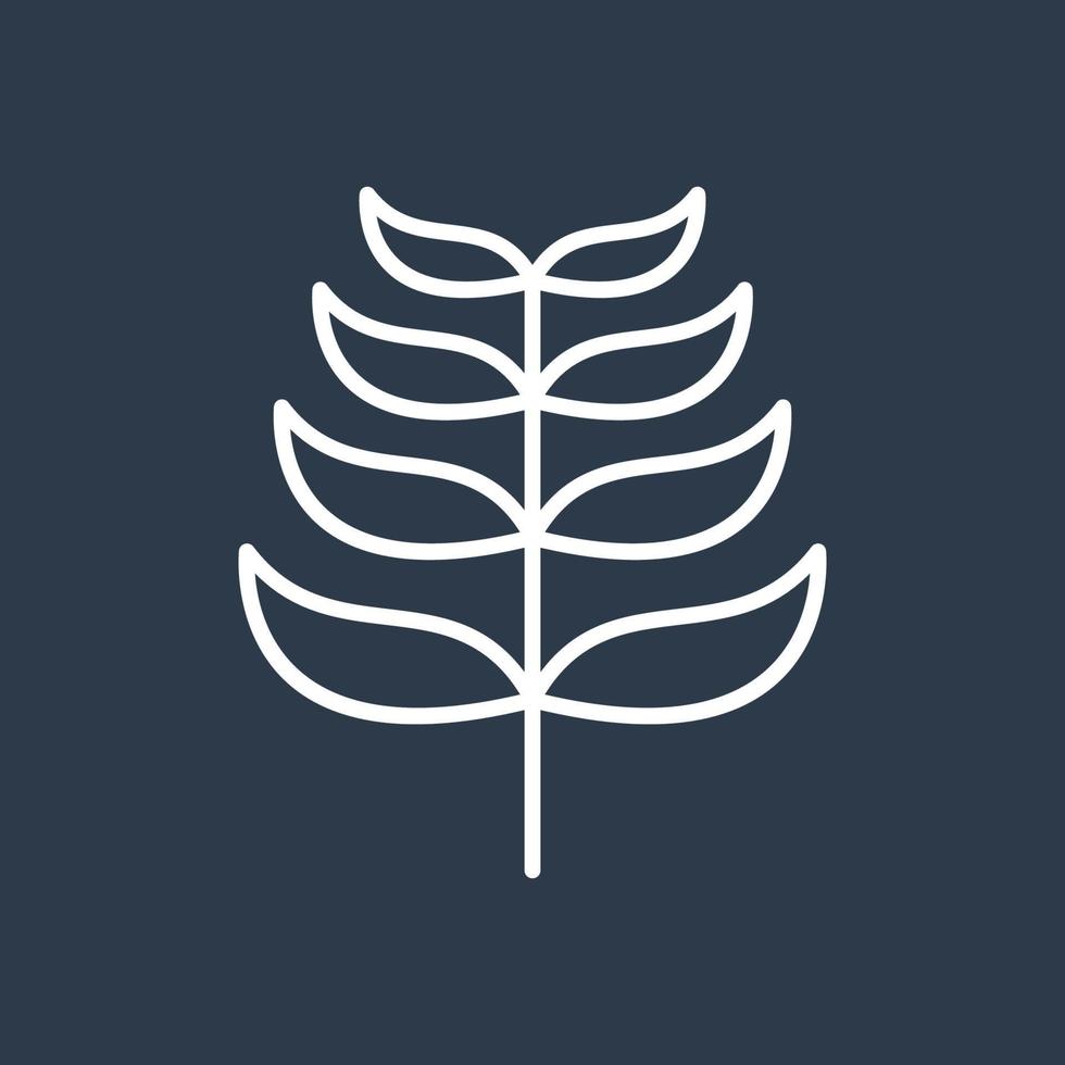 plantilla de logotipo de icono de hoja, utilizada para el medio ambiente y las plantas. vector