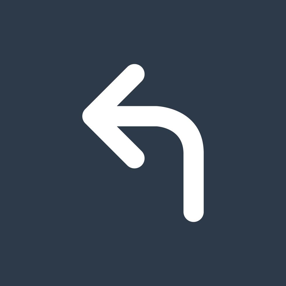 Line art arrow icon, used for direction. vector