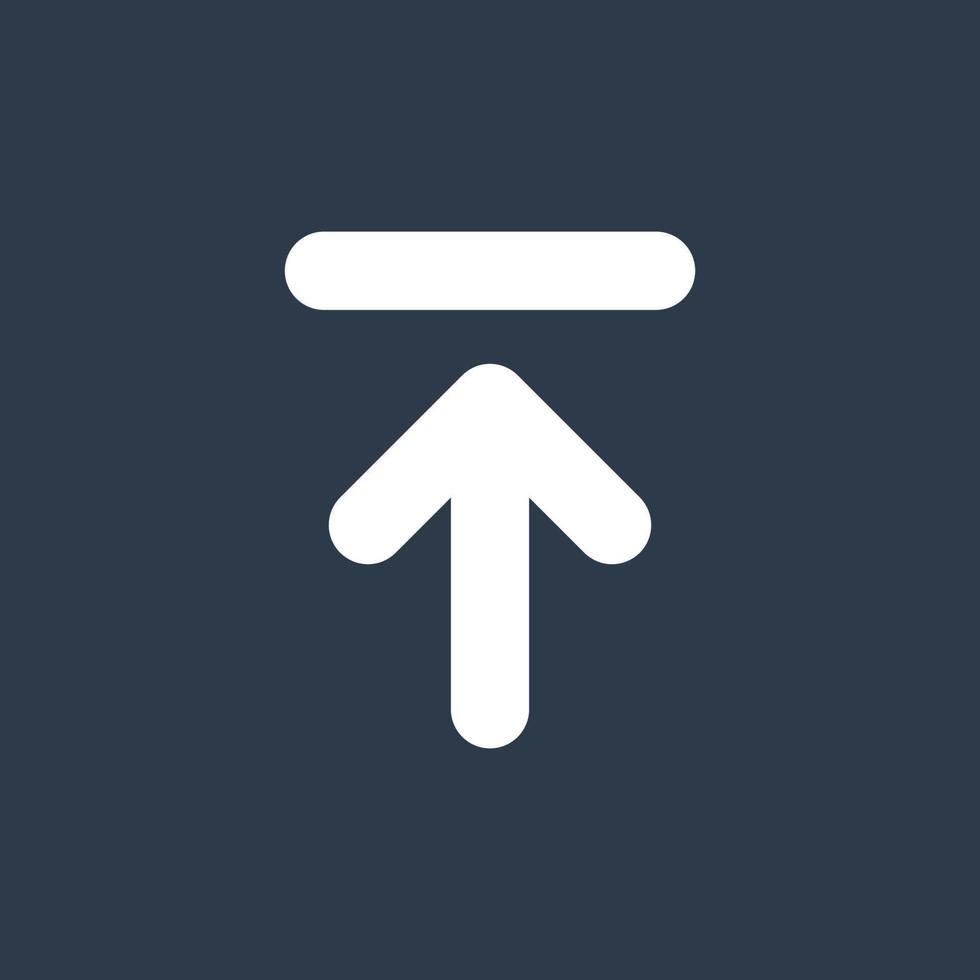 Line art arrow icon, used for direction. vector