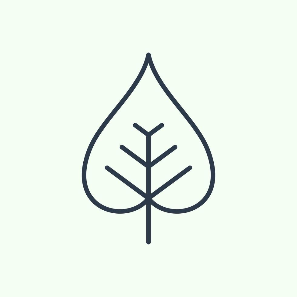 plantilla de logotipo de icono de hoja, utilizada para el medio ambiente y las plantas. vector