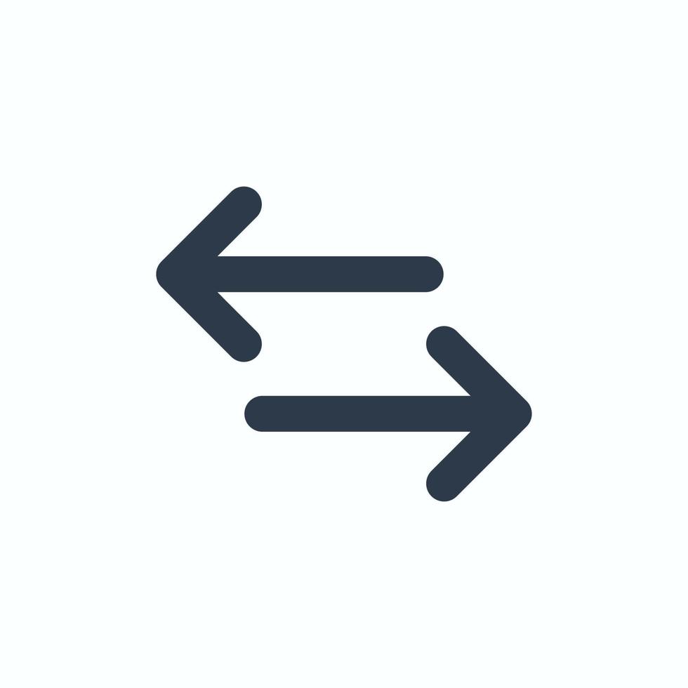 Line art arrow icon, used for direction. vector
