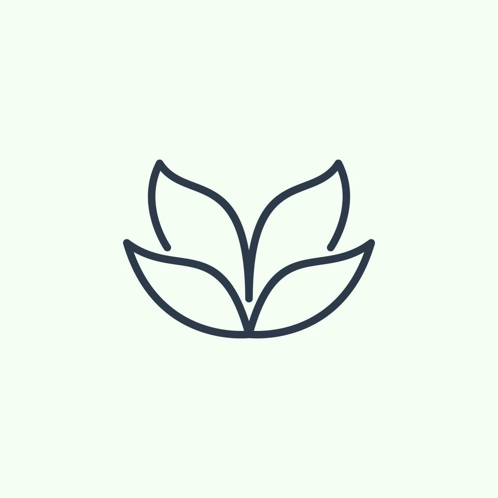 Leaf icon logo template, used for environment and plants. vector