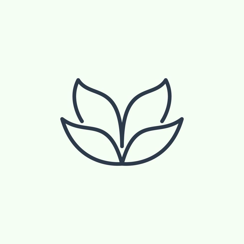 plantilla de logotipo de icono de hoja, utilizada para el medio ambiente y las plantas. vector