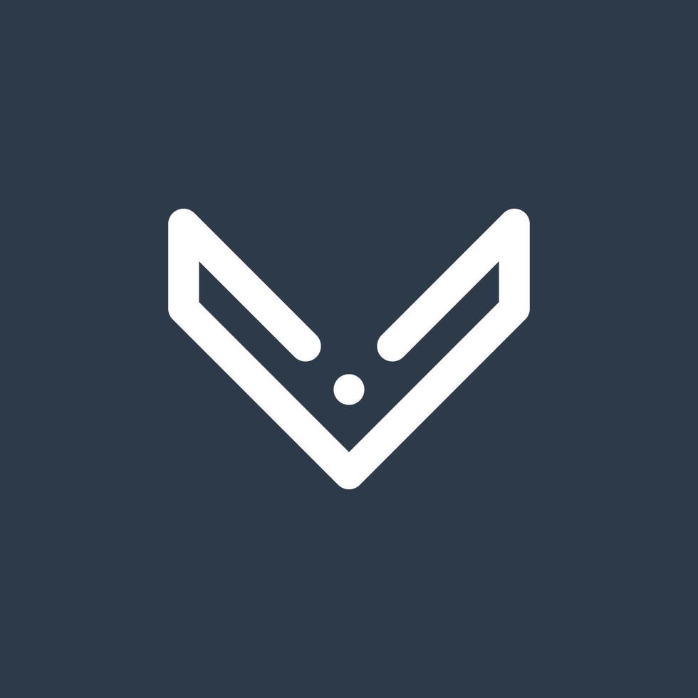 Line art arrow icon, used for direction. vector