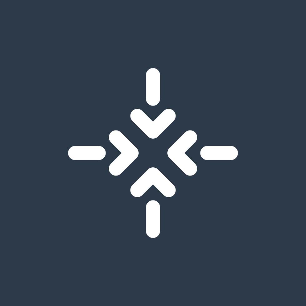 Line art arrow icon, used for direction. vector