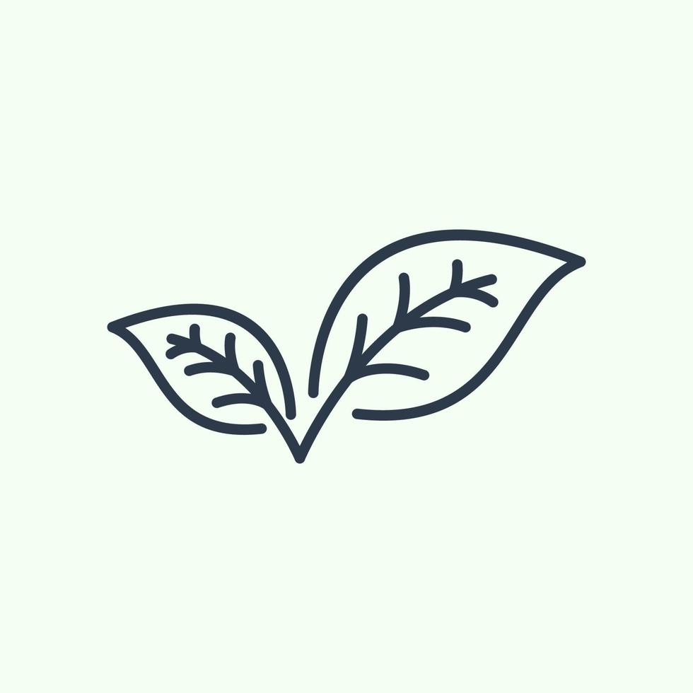 Leaf icon logo template, used for environment and plants. vector