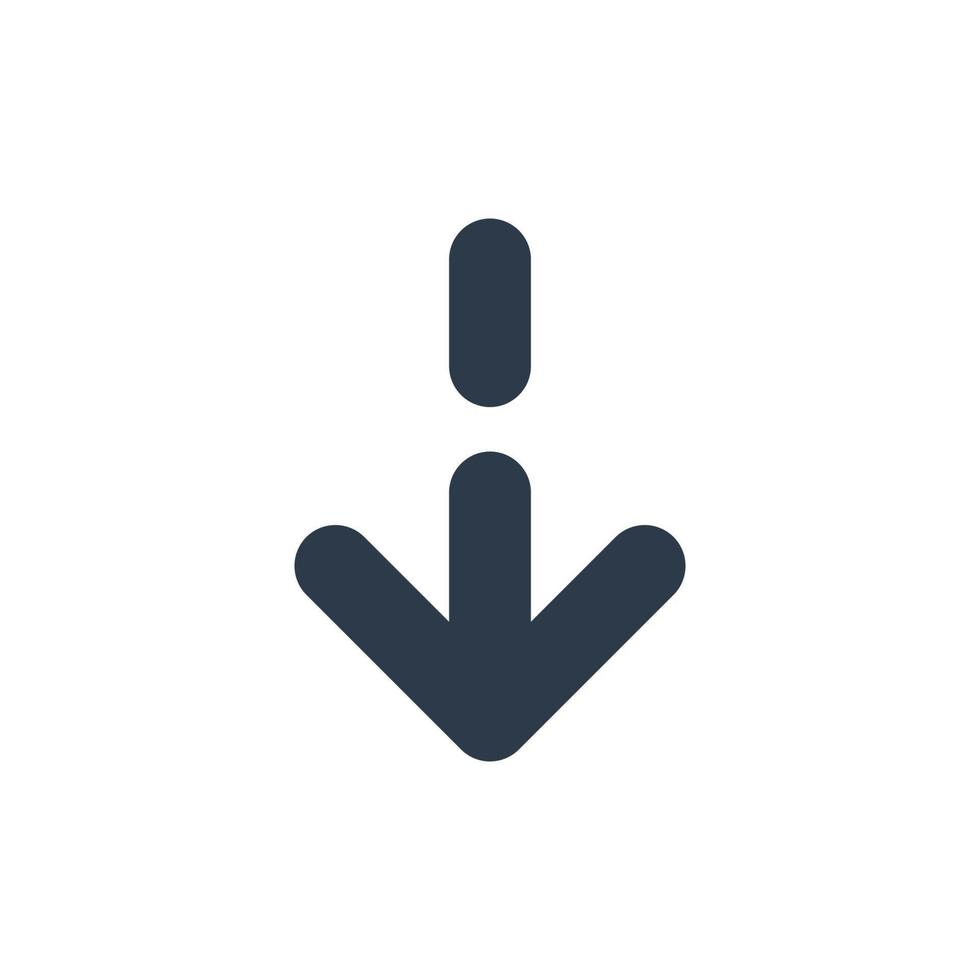 Line art arrow icon, used for direction. vector