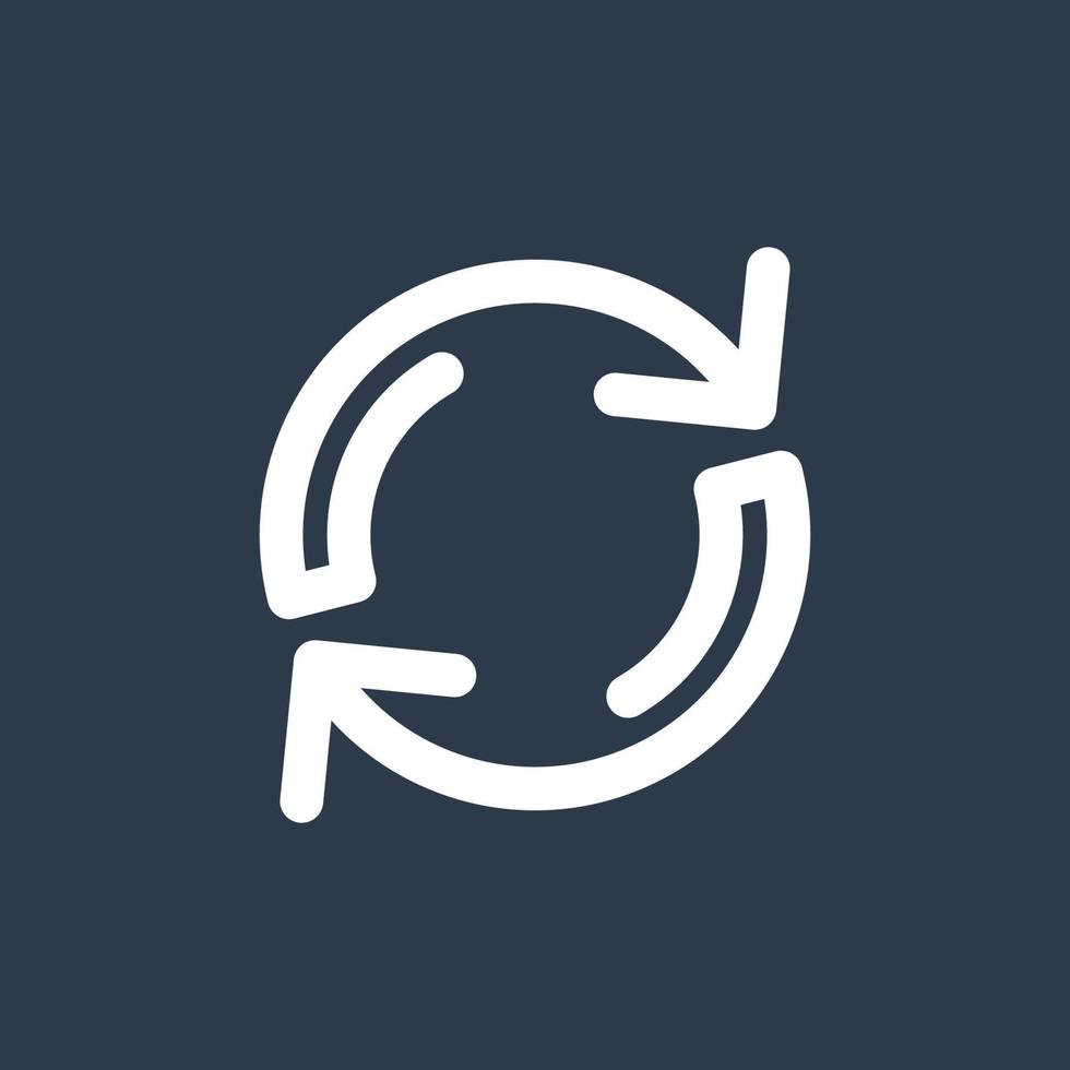 Line art arrow icon, used for direction. vector