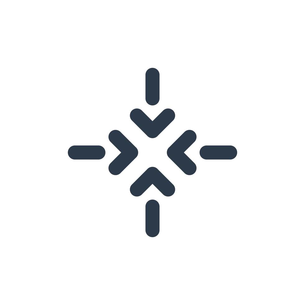 Line art arrow icon, used for direction. vector