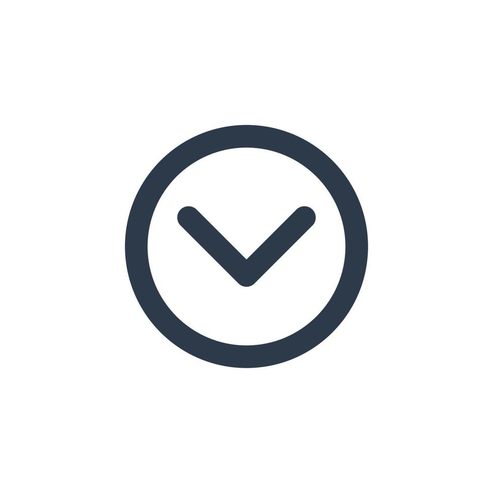 Line art arrow icon, used for direction. vector