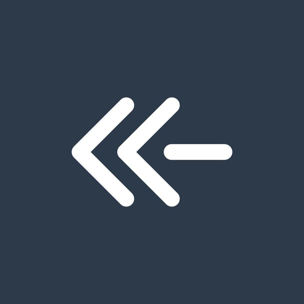 Line art arrow icon, used for direction. vector