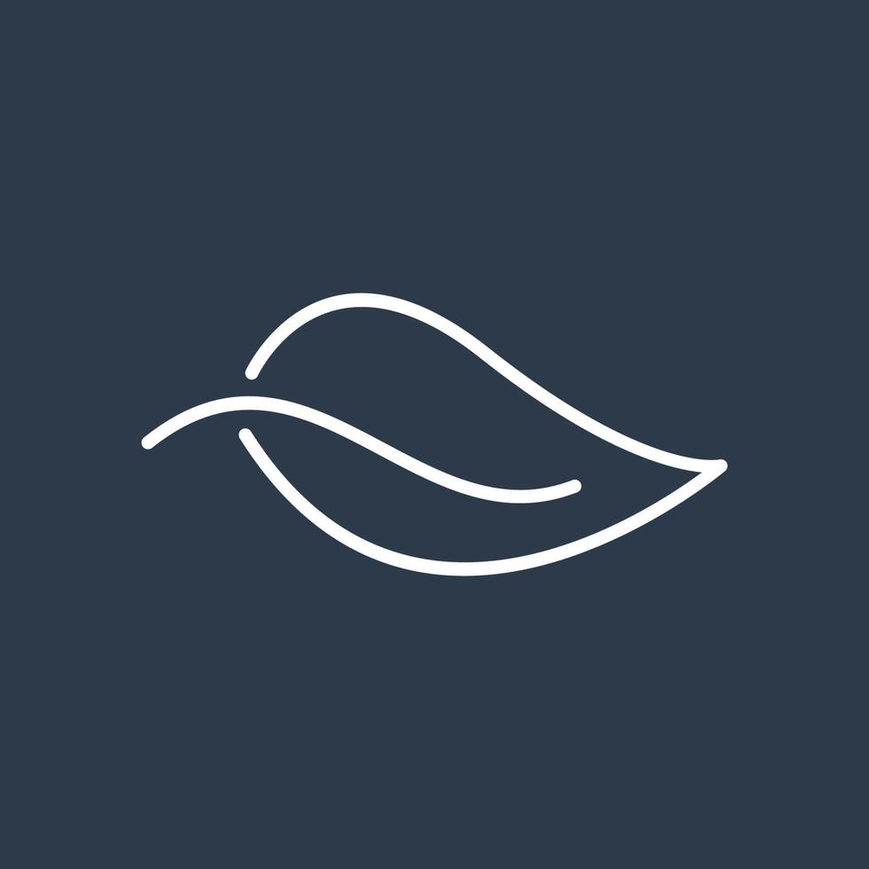 Leaf icon logo template, used for environment and plants. vector