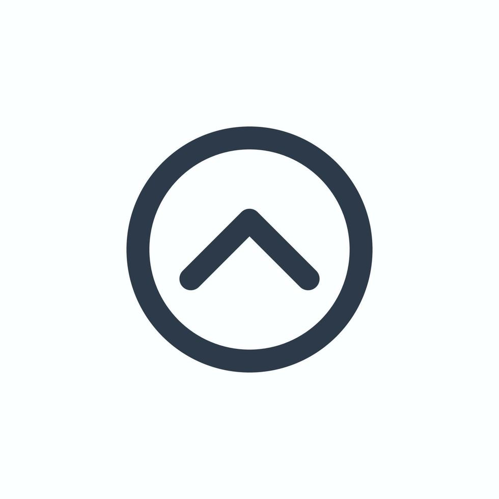 Line art arrow icon, used for direction. vector