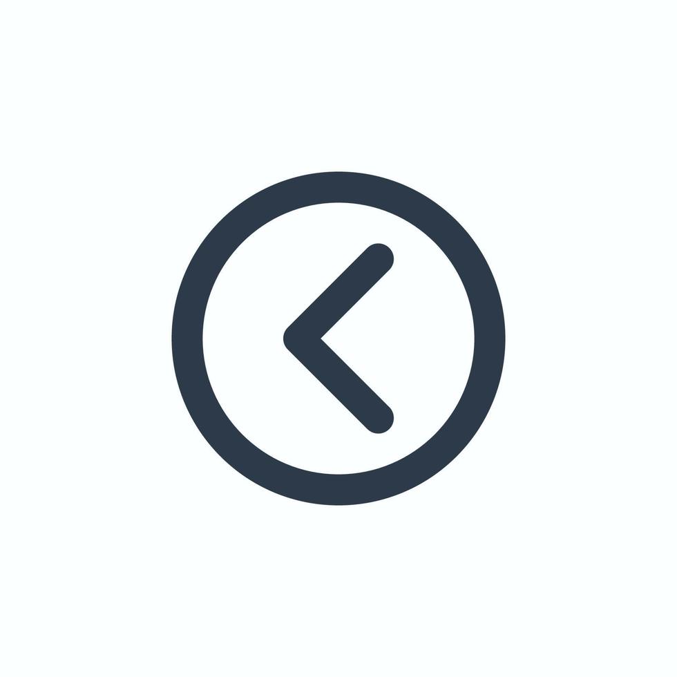 Line art arrow icon, used for direction. vector