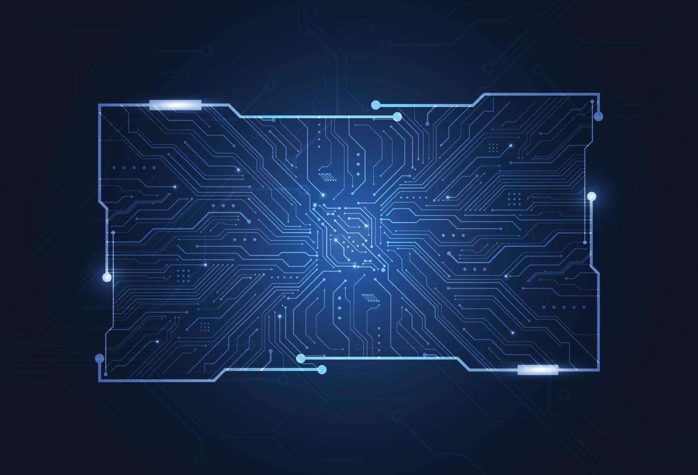 Cyber technology futuristic background design. Abstract digital circuit board. Vector illustration