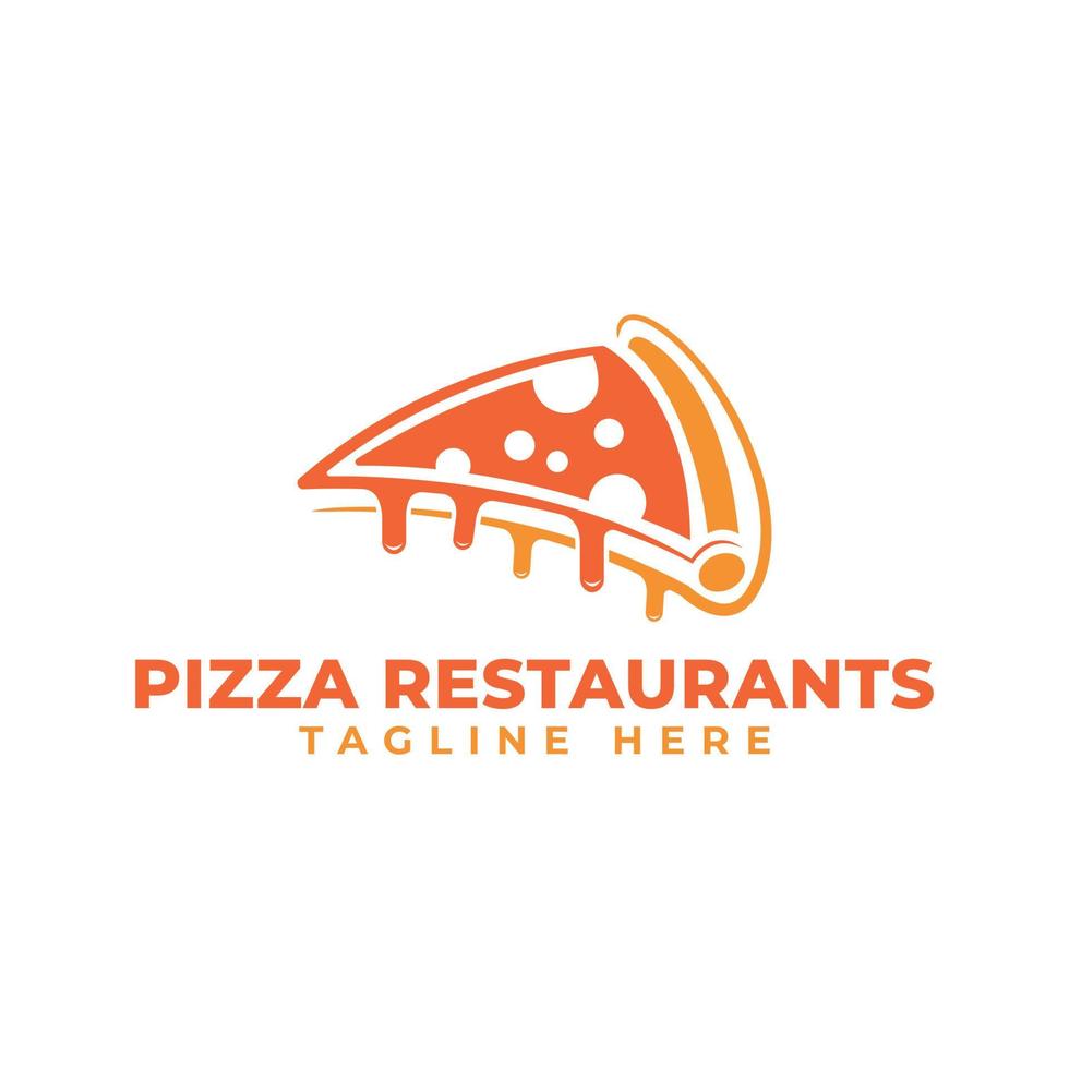 plantilla de vector de diseño de logotipo de restaurantes de pizza