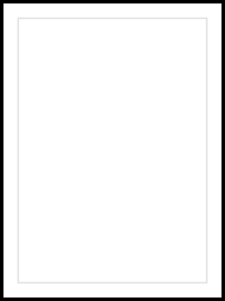 Realistic black frame isolated on grey background. Perfect for your presentations. vector