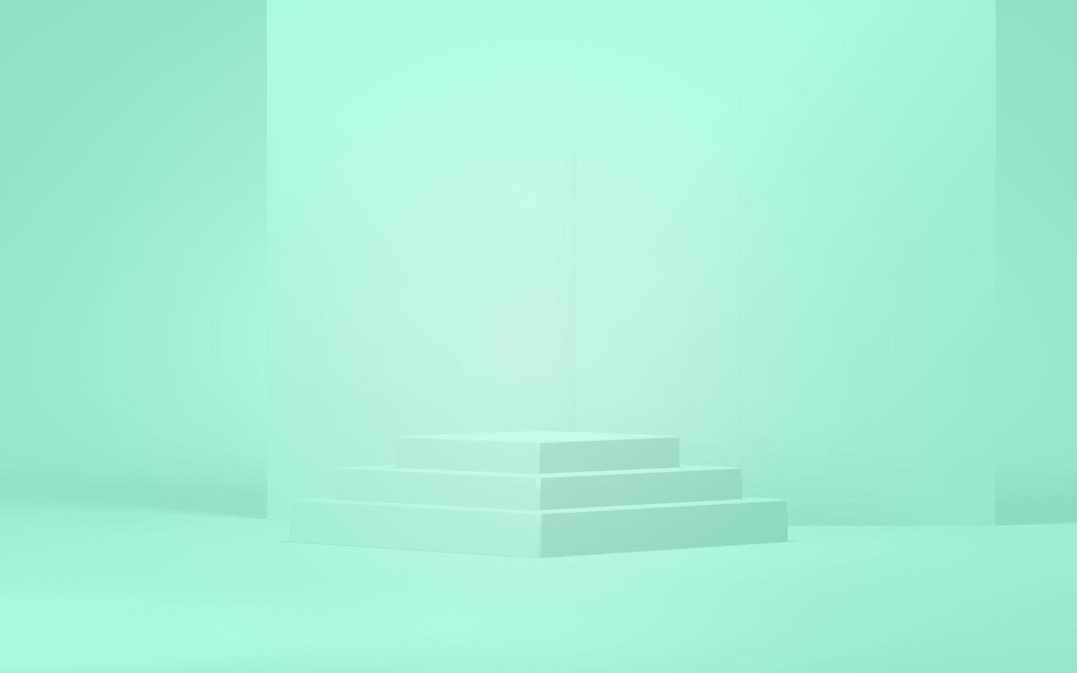 Podium abstract background. Geometric shape.white colors scene. Minimal 3d rendering. Scene with geometrical background. 3d render photo