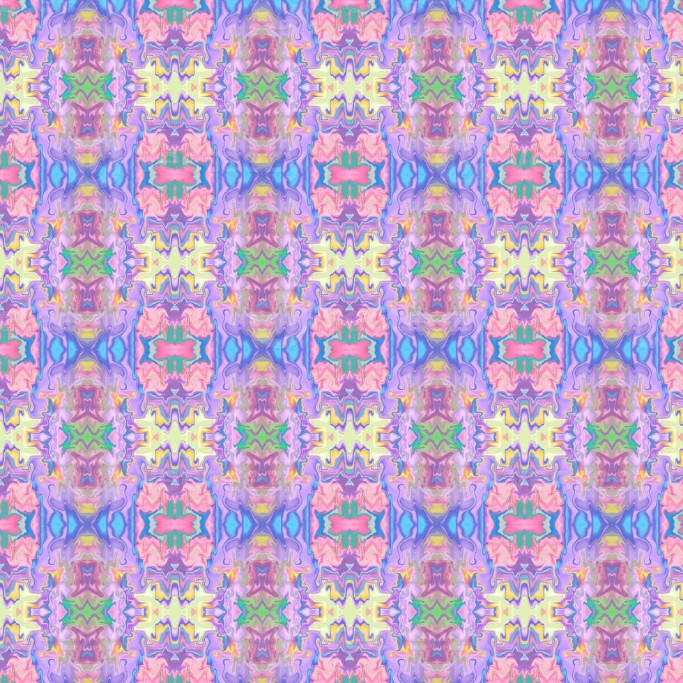Abstract seamless colorful kaleidoscopic print photo