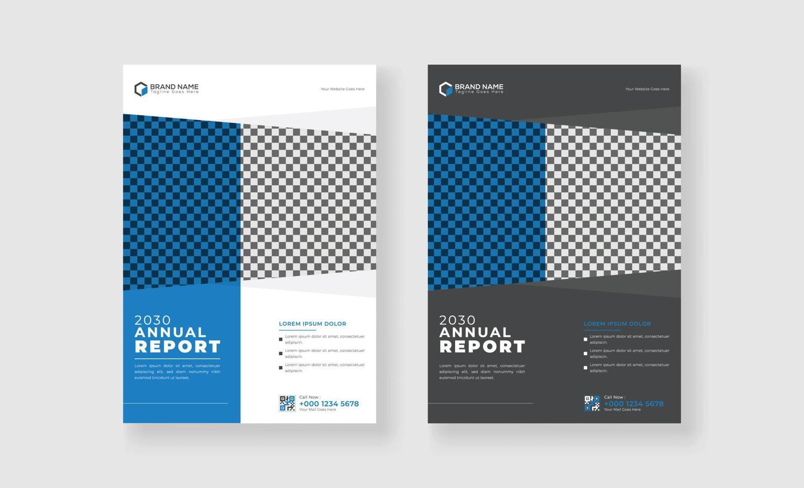 Corporate business annual report cover pamphlet brochure flyer poster leaflet company profile with variation design vector