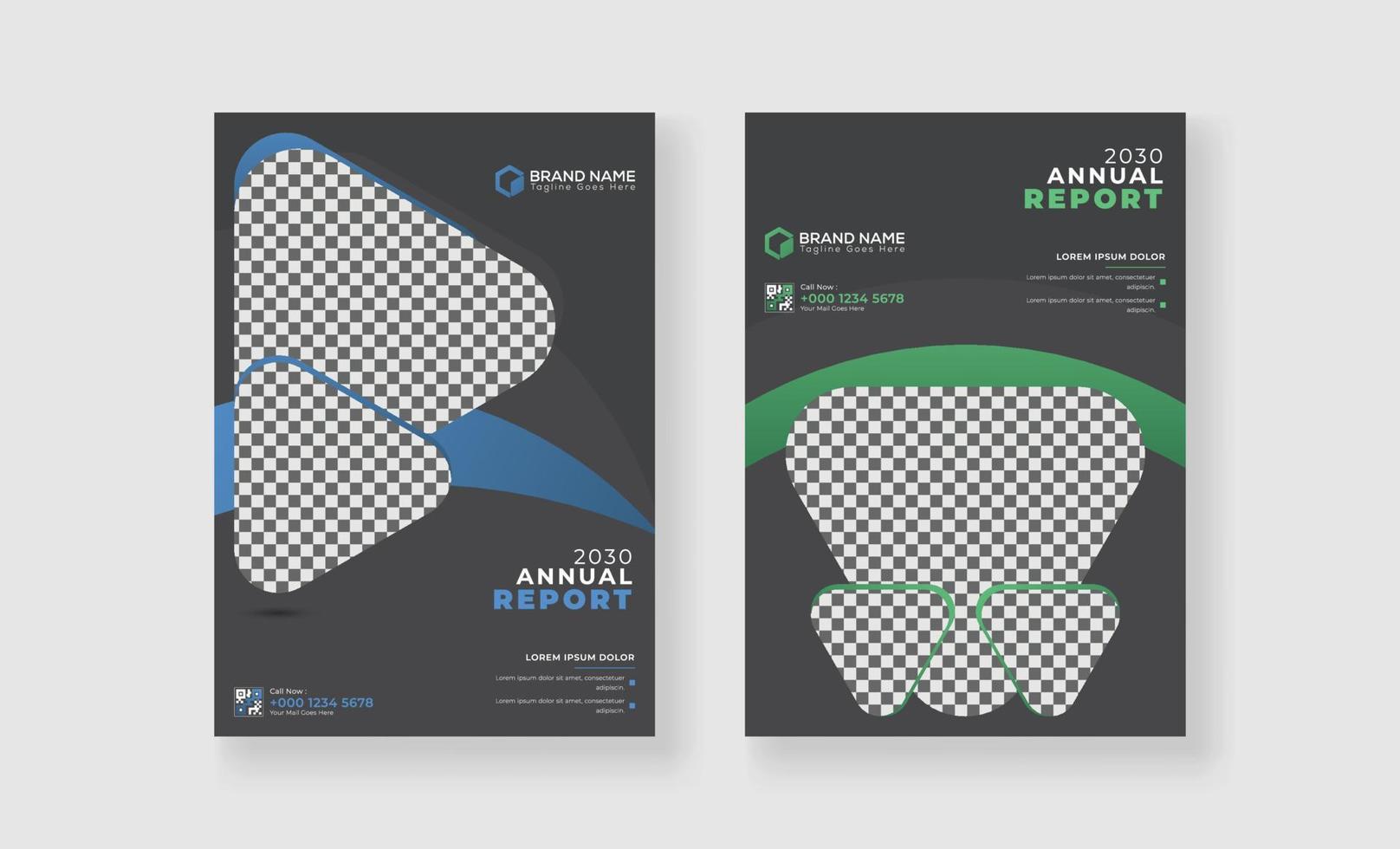 Corporate business annual report cover pamphlet brochure flyer poster leaflet company profile with variation design vector