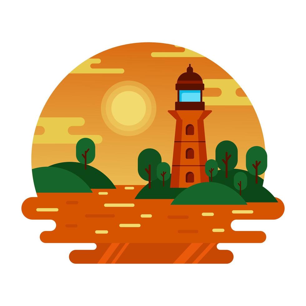 Get your hands on this amazing village landscape vector