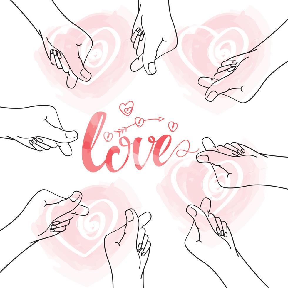 Saranghae hand symbol greeting design as a love greeting vector