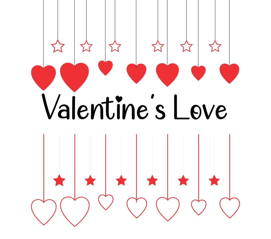 Valentine's Love Ornaments vector