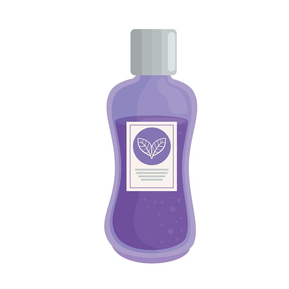 purple fragrance bottle vector