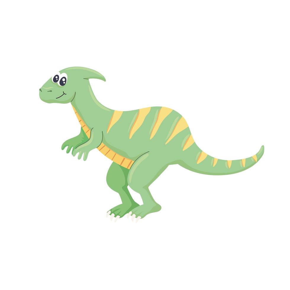 cute parasaurolophus character vector