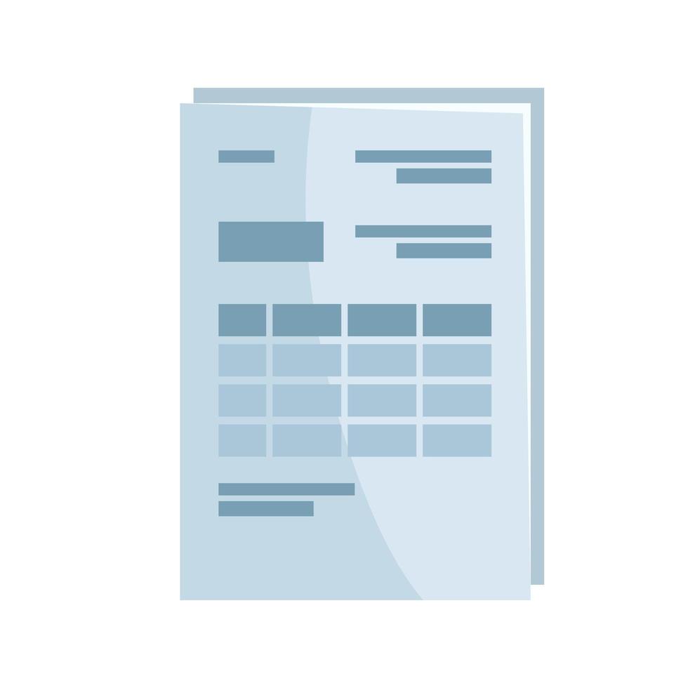 financial document file vector