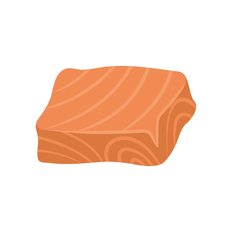 fresh tuna portion vector