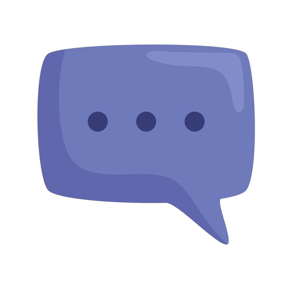 purple speech bubble vector