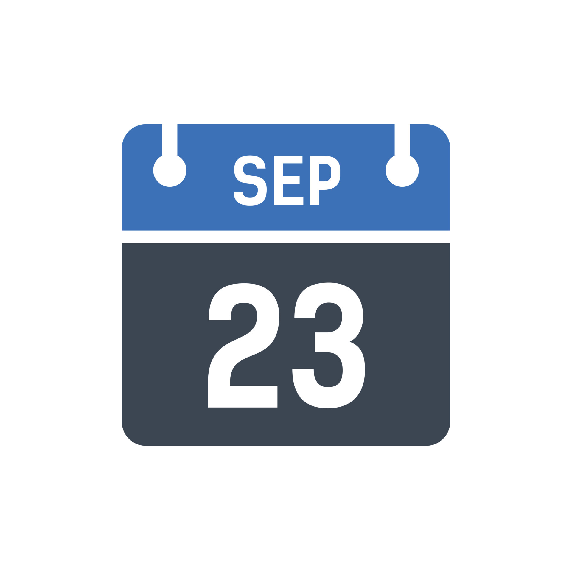 September 23 Calendar Icon, Date Icon 5260546 Vector Art at Vecteezy