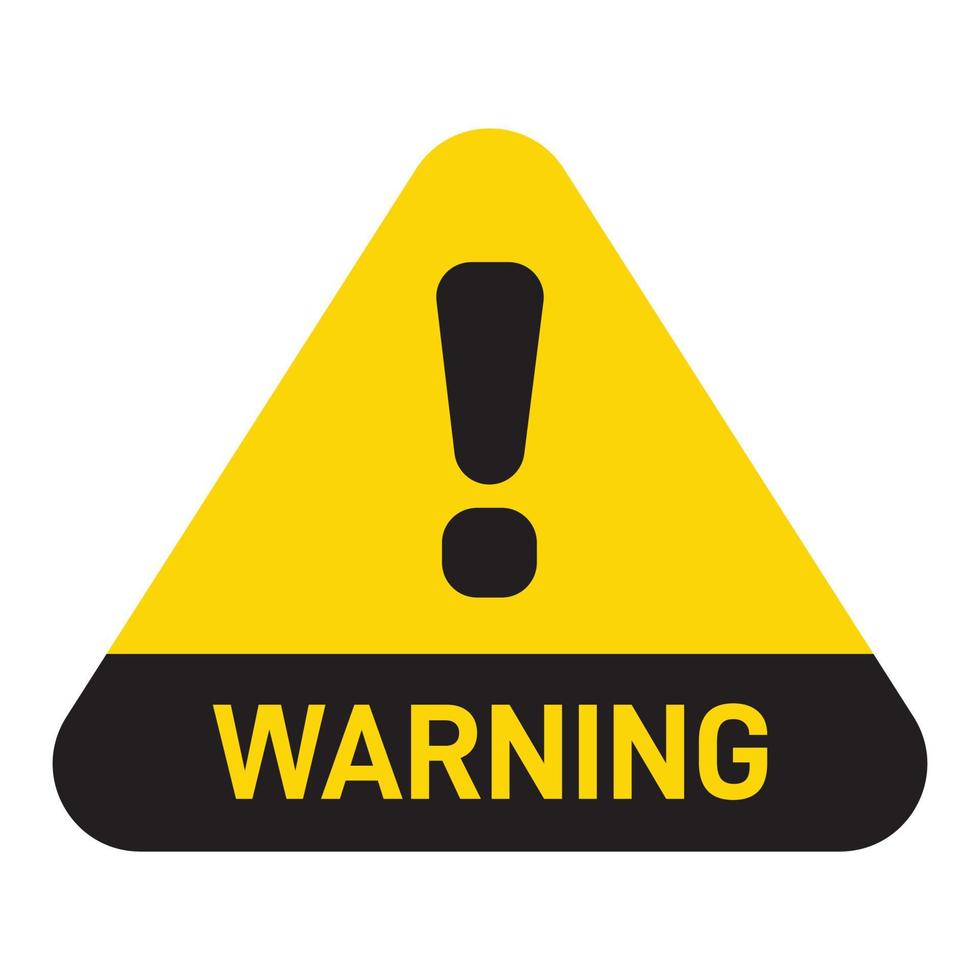 Yellow Warning Icon vector