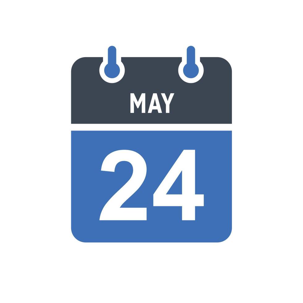 May 24 Calendar Date Icon 5260613 Vector Art at Vecteezy