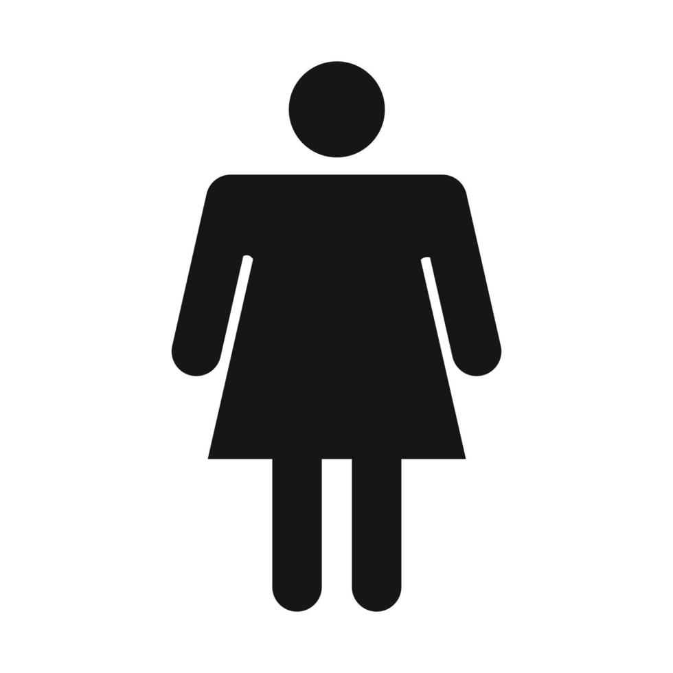 Female person icon vector