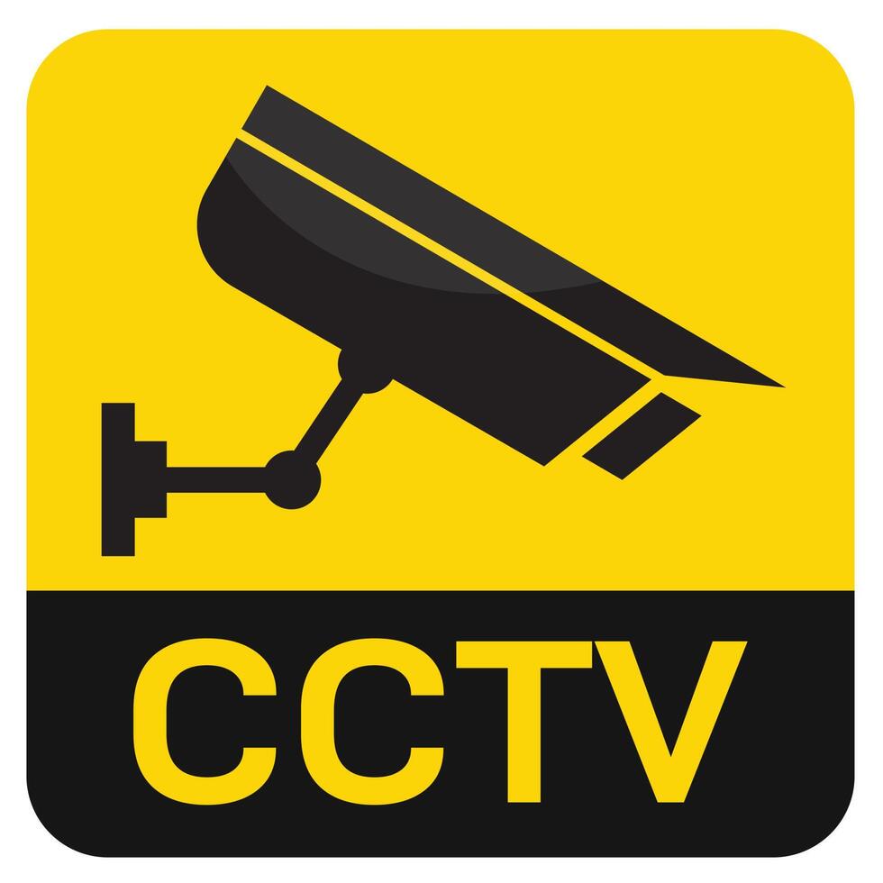 icono de cámara cctv, icono de cámara de seguridad vector