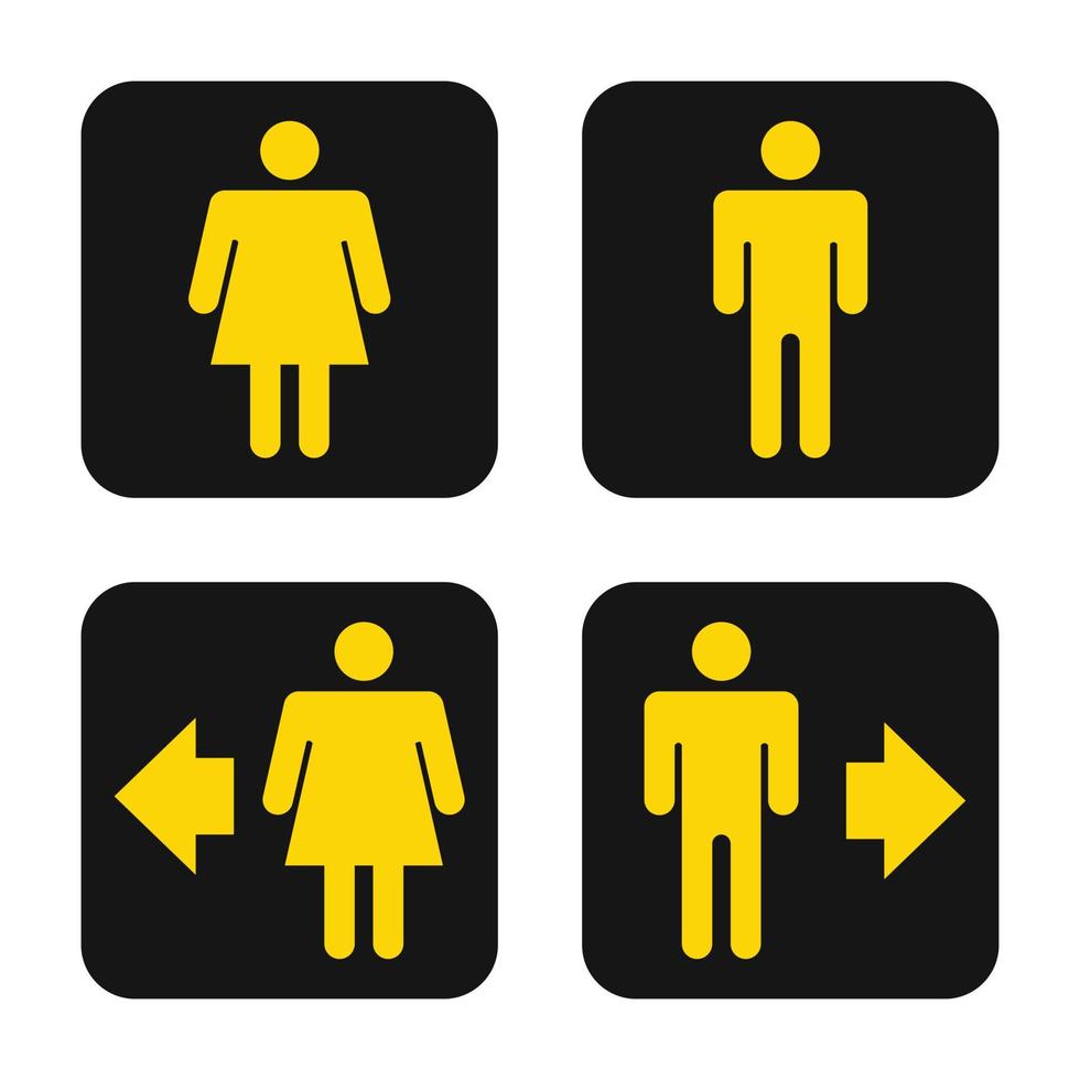 Man Woman Toilet Sign vector
