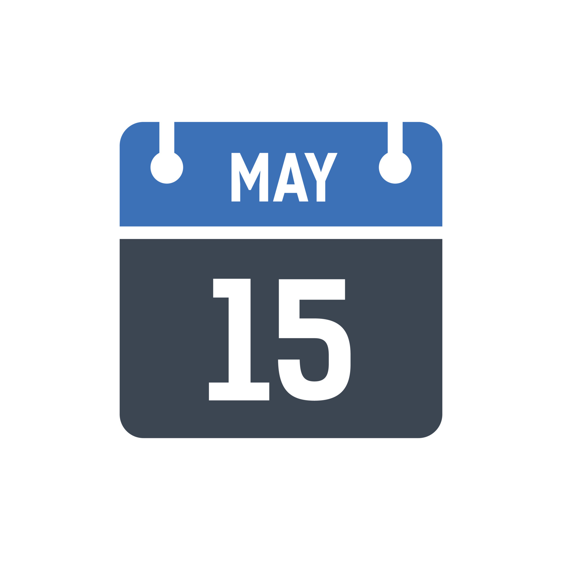 May 15 Calendar Icon, Date Icon 5260788 Vector Art at Vecteezy