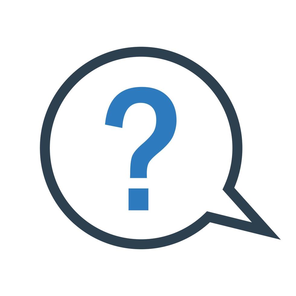 ask question icon vector