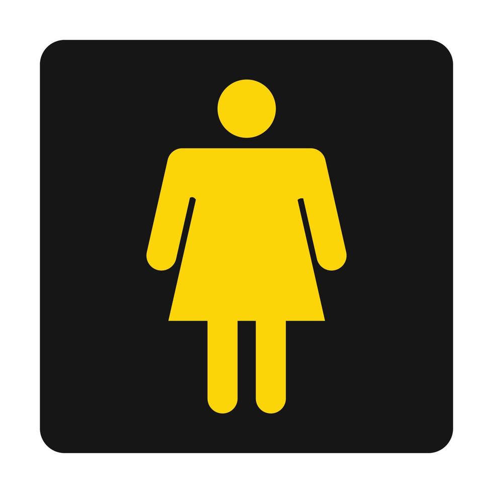 Woman Toilet Sign vector