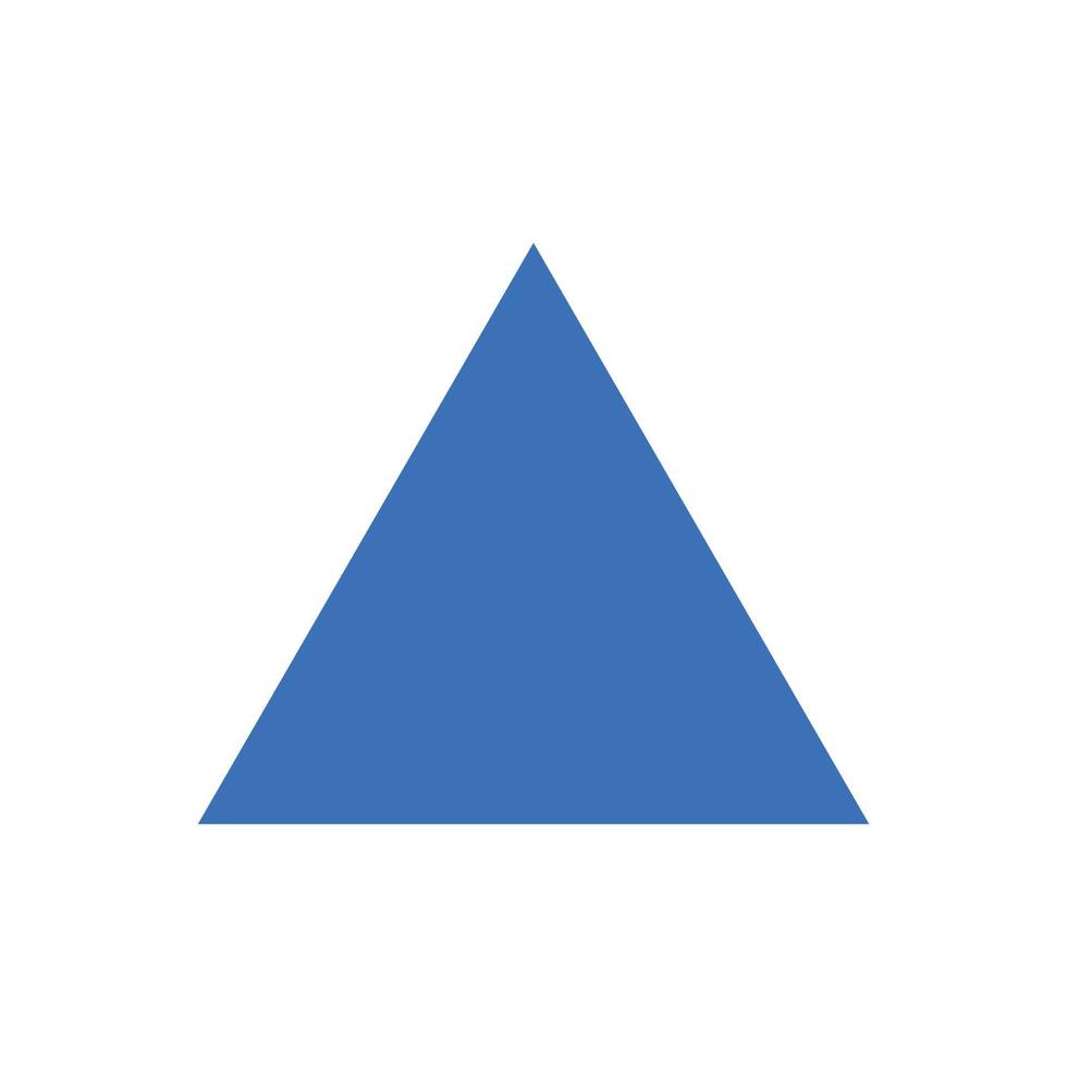 Triangle up arrow vector