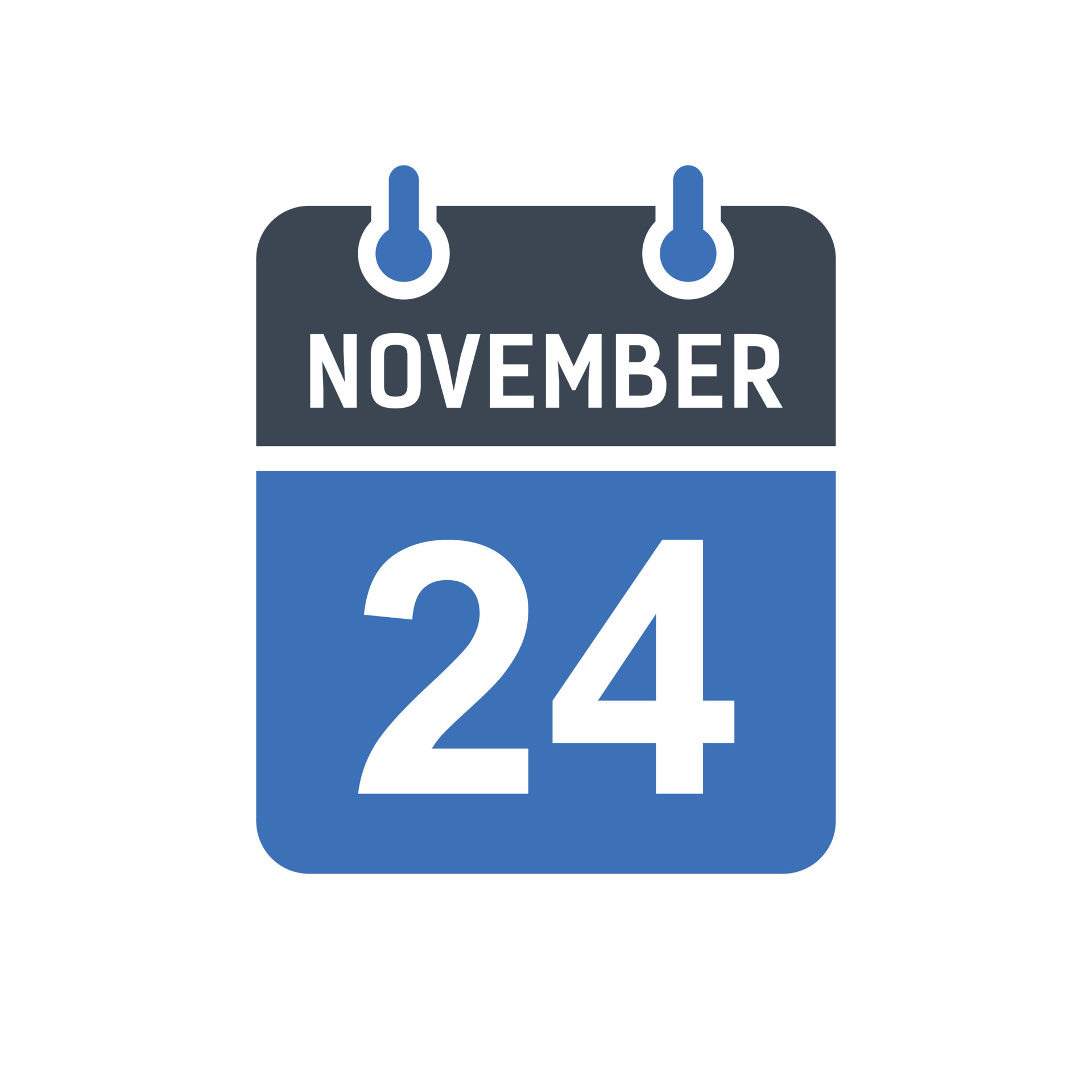 November 24 Calendar Date Icon 5261065 Vector Art at Vecteezy